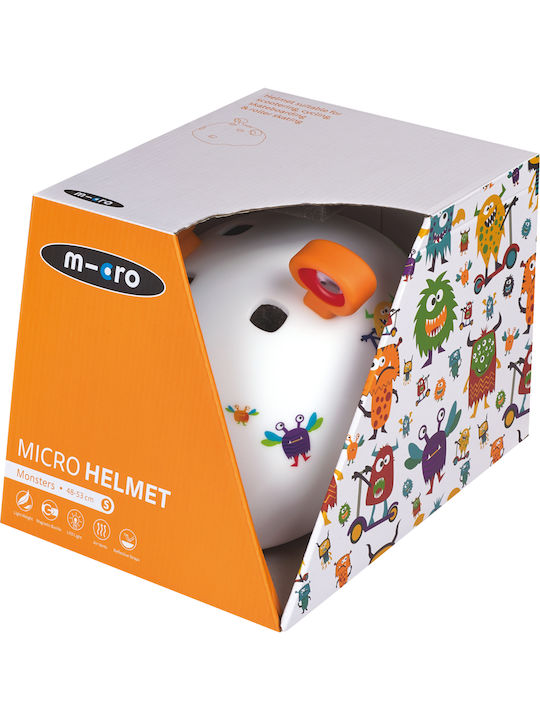 Micro 3D Monsters Kids' Helmet for City Bike Multicolour Small (48-53cm)