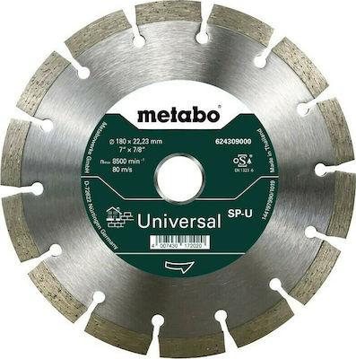 Metabo Διαμαντόδισκος Δομικών Υλικών 180mm 624309000 1τμχ