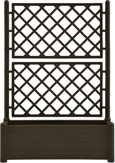 vidaXL Planter Box Plastic Brown 100x43x142cm.