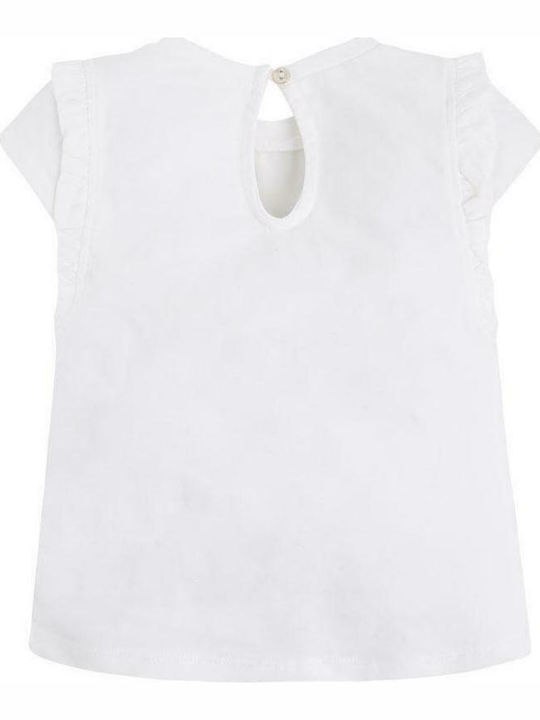 Mayoral Kids Blouse Short Sleeve White