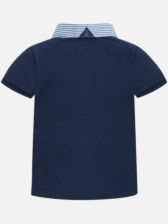 Mayoral Kids Polo Short Sleeve Blue