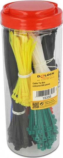 DeLock Δεματικά Καλωδίων Πλαστικά x2.5mm σε Πολύχρωμο χρώμα (600τμχ) (19356)