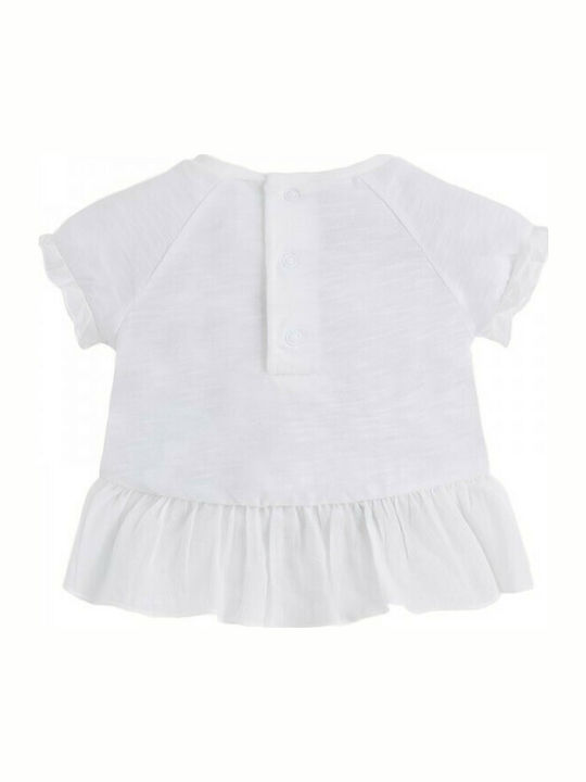 Mayoral Kids Blouse Short Sleeve White