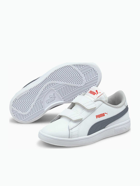 Puma Kids Sneakers Smash with Scratch White