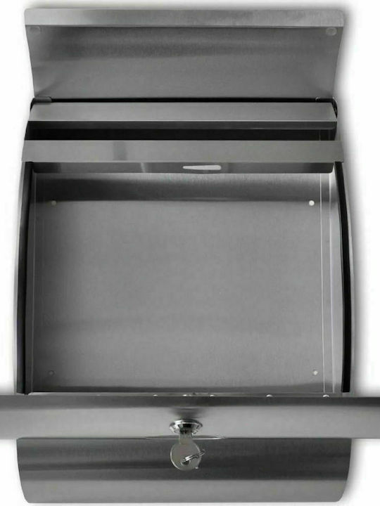vidaXL Außenbereich Briefkasten Inox in Silber Farbe 30x12x40cm