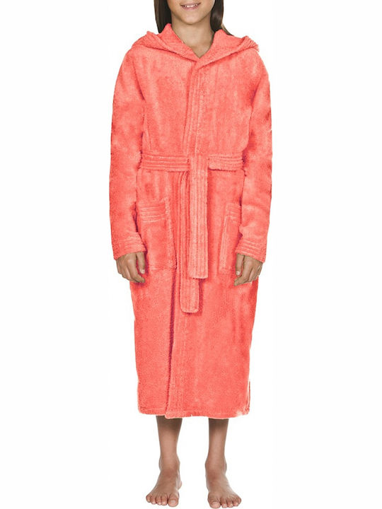 Arena Core Soft 002016-901 Kids' Swimming Bathrobe Cotton Pink