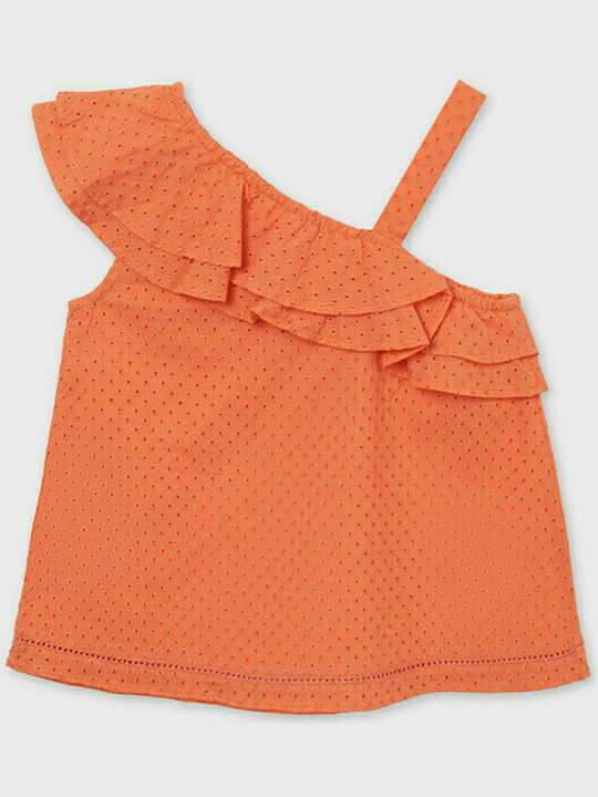 Mayoral Kids' Shirt Sleeveless Orange