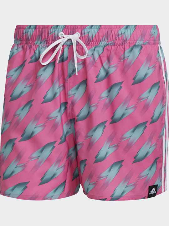Graphic Herren Badebekleidung Shorts Screaming Pink mit Mustern