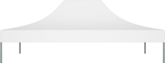 vidaXL Cover for Kiosk White with PVC Coating 3x4m 270gr/m²