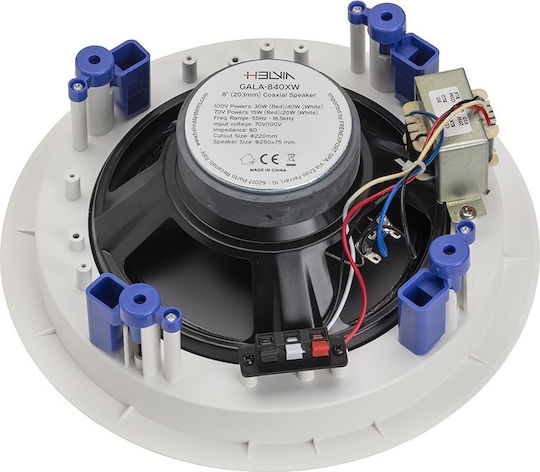 Helvia GALA-840X Passive Deckenlautsprecher 40W Stück Weiß