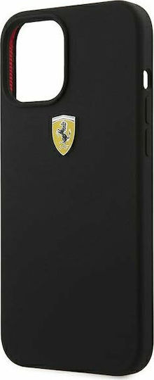 Ferrari On Track Silicone Back Cover Σιλικόνης Μαύρο (iPhone 12 / 12 Pro)