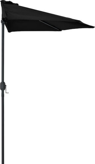 Runder Aluminium Schwarz Sonnenschirm F2.7xY2.45m