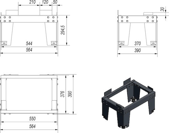 Kratki Stand for Energy Fireplace