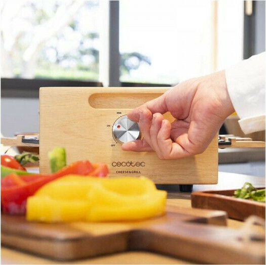 Cecotec Cheese Επιτραπέζια Ηλεκτρική Ψησταριά Raclette Αυλακωτής Πλάκας 1200W με Ρυθμιζόμενο Θερμοστάτη