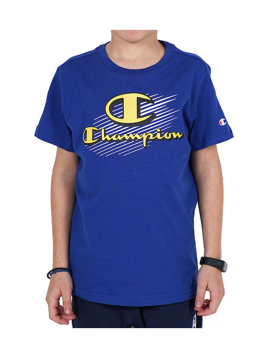 Champion Kinder-T-Shirt Blau