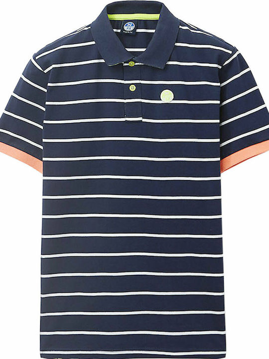 Polo Kurzarmbluse Marineblau