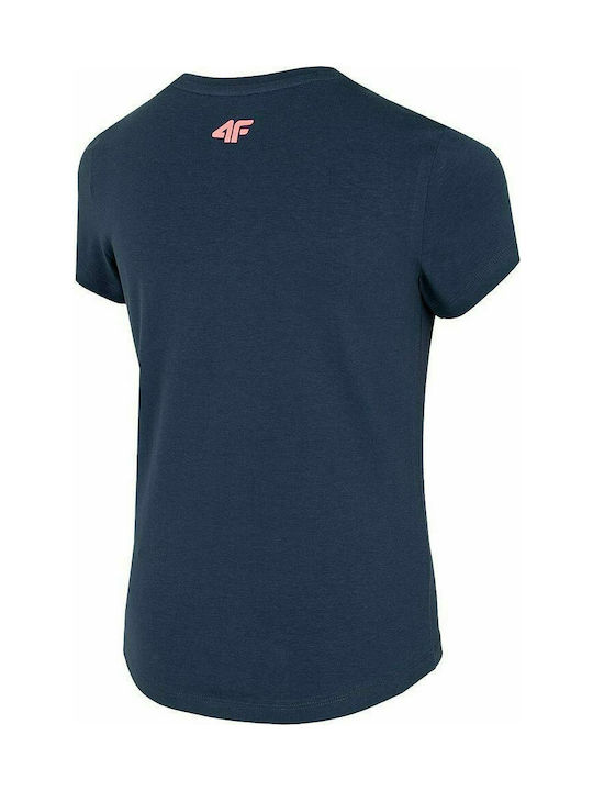 4F Kinder-T-Shirt Marineblau