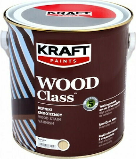 Kraft Wood Shield Βερνίκι Εμποτισμού Πολυουρεθάνης 100 Άχρωμο Σατινέ 2.5lt