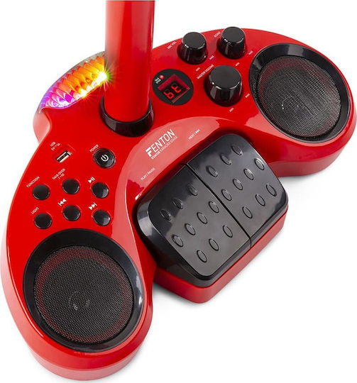 Fenton Ηχείο Karaoke με Ενσύρματα Μικρόφωνα KSM15 Stage Set 130.162 Κόκκινο