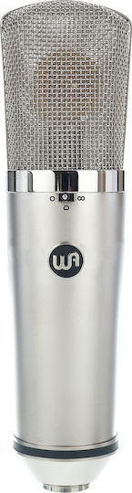 Warm Audio WA-67 Πυκνωτικό Μικρόφωνο Shock Mounted για Studio σε Ασημί Χρώμα