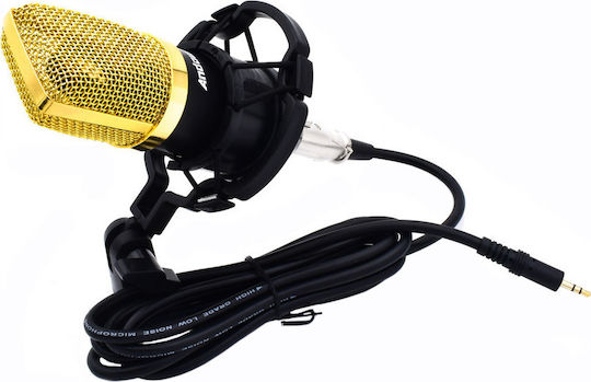 Andowl Q-MIC3 Πυκνωτικό Μικρόφωνο Shock Mounted για Φωνητικά σε Χρυσό Χρώμα