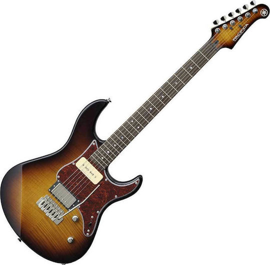 Yamaha PAC-611VFM Electric Guitar Stratocaster with HH Pickup Configuration Tobacco Sunburst