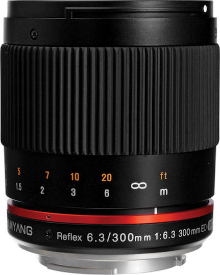 Samyang Voller Rahmen Kameraobjektiv 300mm f/6.3 ED UMC CS Teleobjektiv für Sony E Mount Black