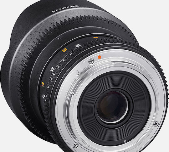 Samyang Full Frame Camera Lens 14mm T3.1 ED AS IF UMC VDSLR Fisheye for Nikon F Mount Black