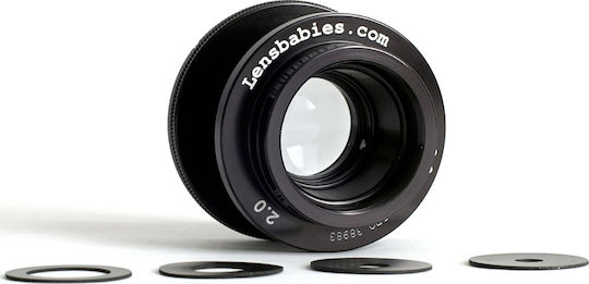 Lensbaby Пълен кадър Фотообектив Velvet 56 Стандартен / Macro за Фуджифилм Икс Монтаж Черен