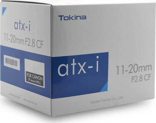 Tokina Crop Camera Lens atx-i 11-20mm f/2.8 CF Ultra-Wide Zoom for Canon EF Mount Black