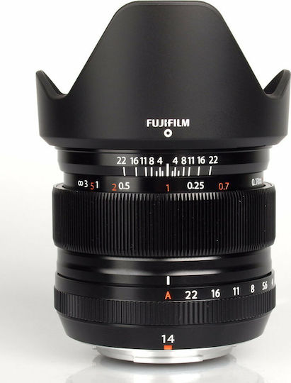 Fujifilm Crop Φωτογραφικός Φακός Fujinon XF14mm F2.8 R Wide Angle για Fujifilm X Mount Μαύρος