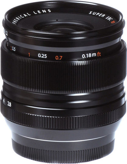 Fujifilm Crop Φωτογραφικός Φακός Fujinon XF14mm F2.8 R Wide Angle για Fujifilm X Mount Μαύρος