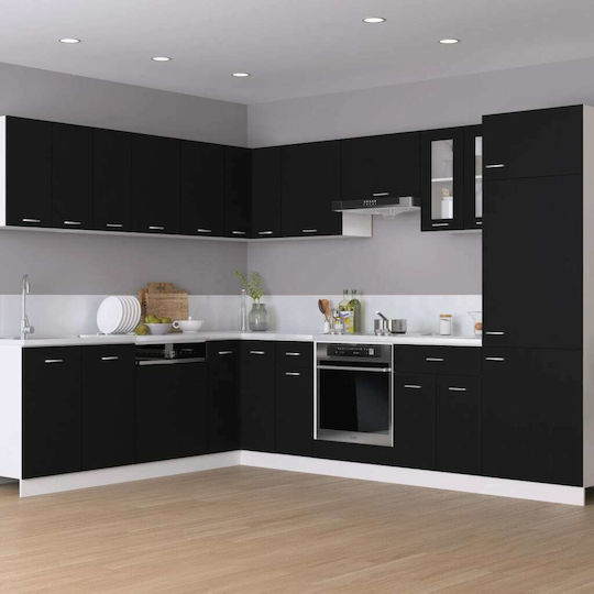 Lower Oven Cabinet Black 60x46x81.5cm