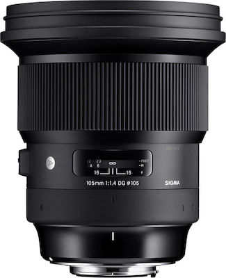 Sigma Full Frame Camera Lens 105mm F1.4 DG HSM Telephoto for Sony E Mount Black