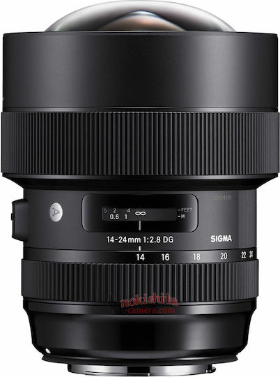 Sigma Full Frame Camera Lens 14-24mm f/2.8 DG HSM Art Wide Angle Zoom for Canon EF Mount Black