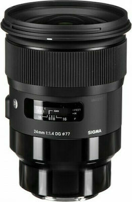 Sigma Full Frame Φωτογραφικός Φακός 24mm f/1.4 DG HSM Art Wide Angle για Leica L Mount Black