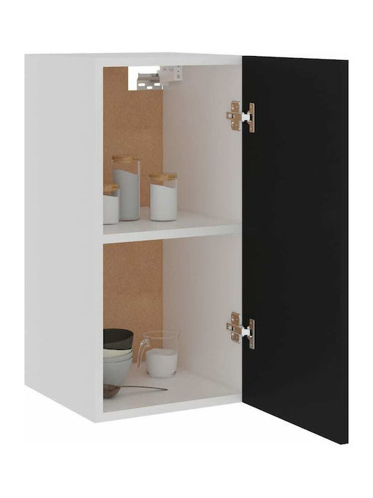 Wall Cabinet Μαύρο L29.5xW31xH60cm