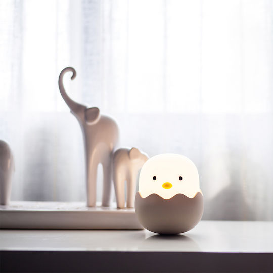 Josef Niermann LED Kinder Dekorative Lampe Eggy Egg Beige 11.8x10.4x10.4εκ.