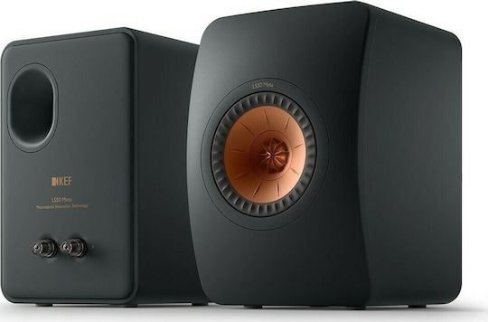 Kef LS50 Meta Pereche Boxe Hi-Fi Bookself 100W 2 Nr. de șoferi L20xA28.5xÎ30.2cm. Negru