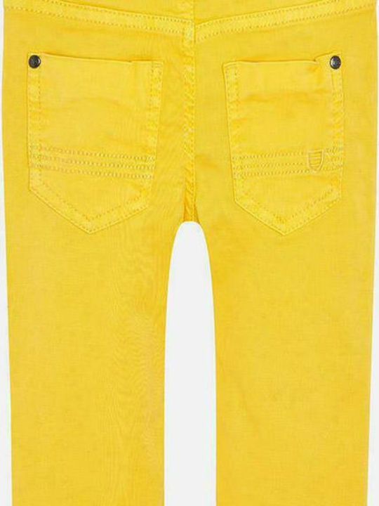 Mayoral Kids Fabric Trousers Yellow