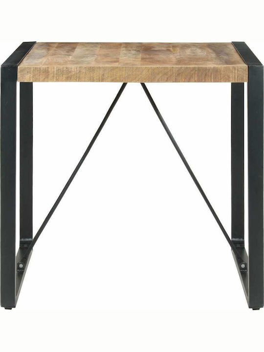 Kitchen Square Table Natural 80x80x75cm