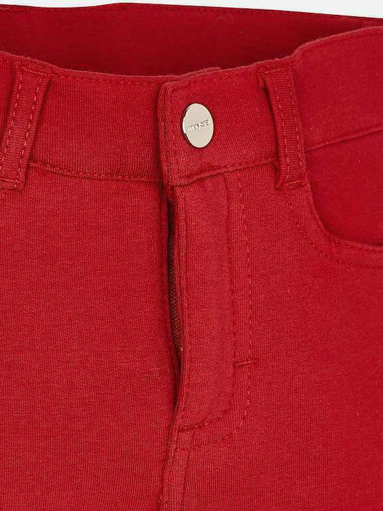 Mayoral Kids' Fabric Pants Red