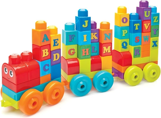 Mega Bloks Τουβλάκια Τρενάκι ABC για 1-5 Ετών 60τμχ