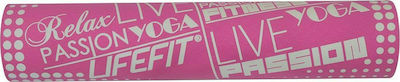 Lifefit Yoga/Pilates Mat Pink (183x61x0.4cm)