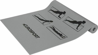 Eurosport ES-YM3-G Στρώμα Γυμναστικής Yoga/Pilates Γκρι (173x61x0.3cm)