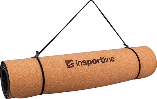 inSPORTline Corcam Στρώμα Γυμναστικής Yoga Πορτοκαλί (173x61x0.6cm)