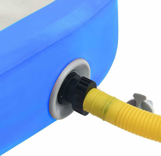 vidaXL Fitnessmatte für Kunstturnen Blau mit Pumpe (800x100x20cm)
