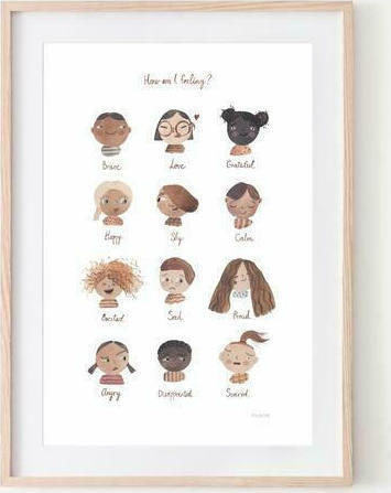 Mushie Kids Poster Medium Feelings 29.7x42cm