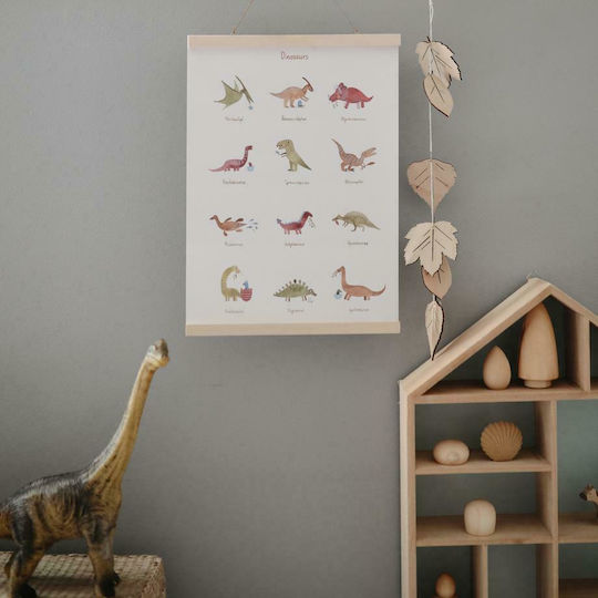 Mushie Παιδική Αφίσα Medium Dinosaurs 29.7x42εκ.