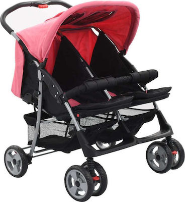 vidaXL Doppelter Kinderwagen Geeignet ab 6+ Monaten Rosa